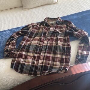 Legendary Whitetails Men's Plaid Shirt - Brown, Gray, Cream
